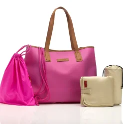 Storksak Ariel Tote Diaper Bag - Hot Pink