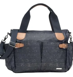 Storksak Kay Diaper Bag - Crosshatch Navy