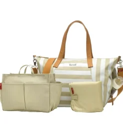 Storksak Noa Diaper Bag - Stripe Fawn