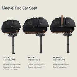 Tavo Pets Maeve Pet Car Seat, Medium Rigid - Brindle