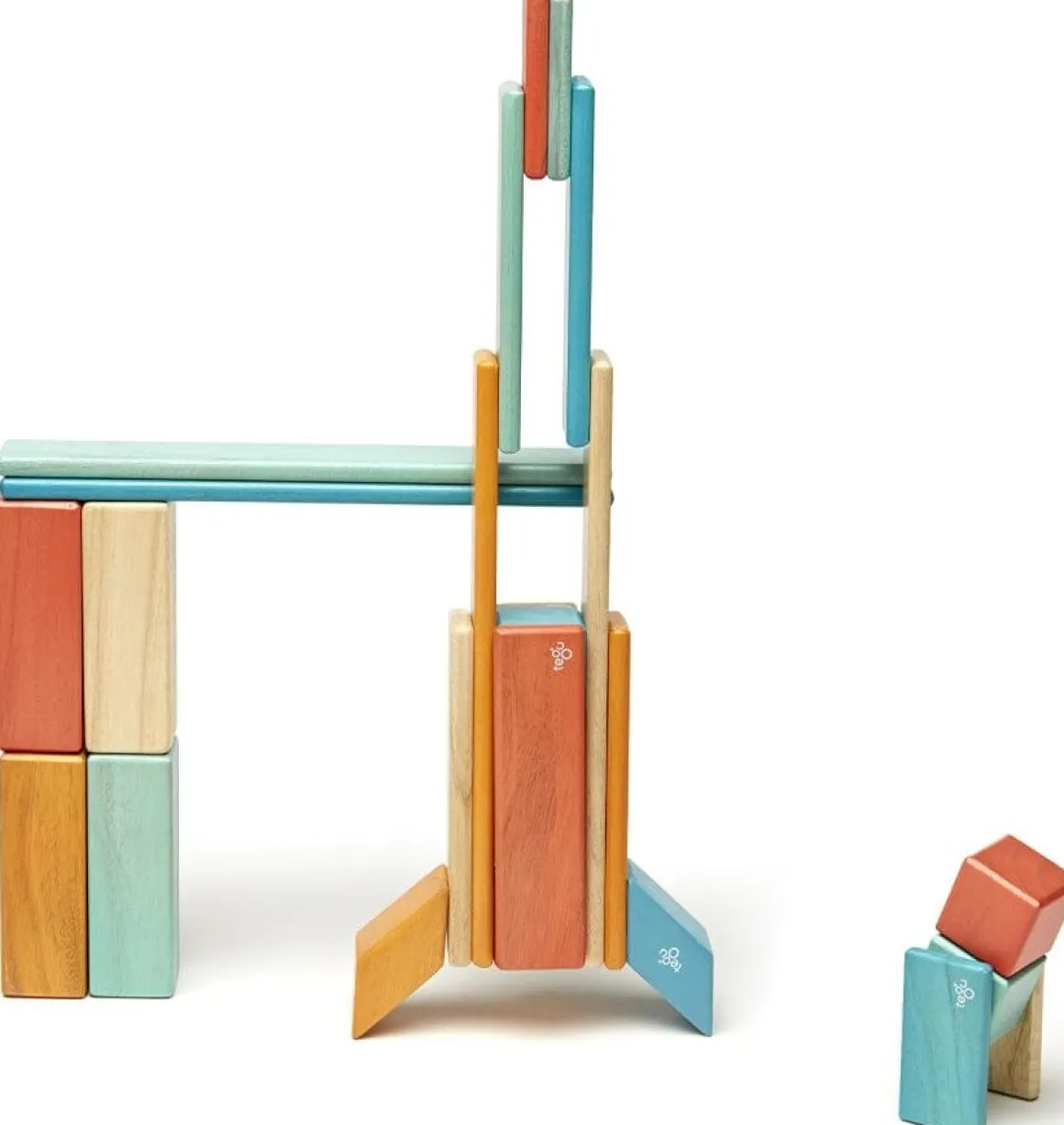 Tegu 24 Piece Magnetic Blocks Set - Sunset