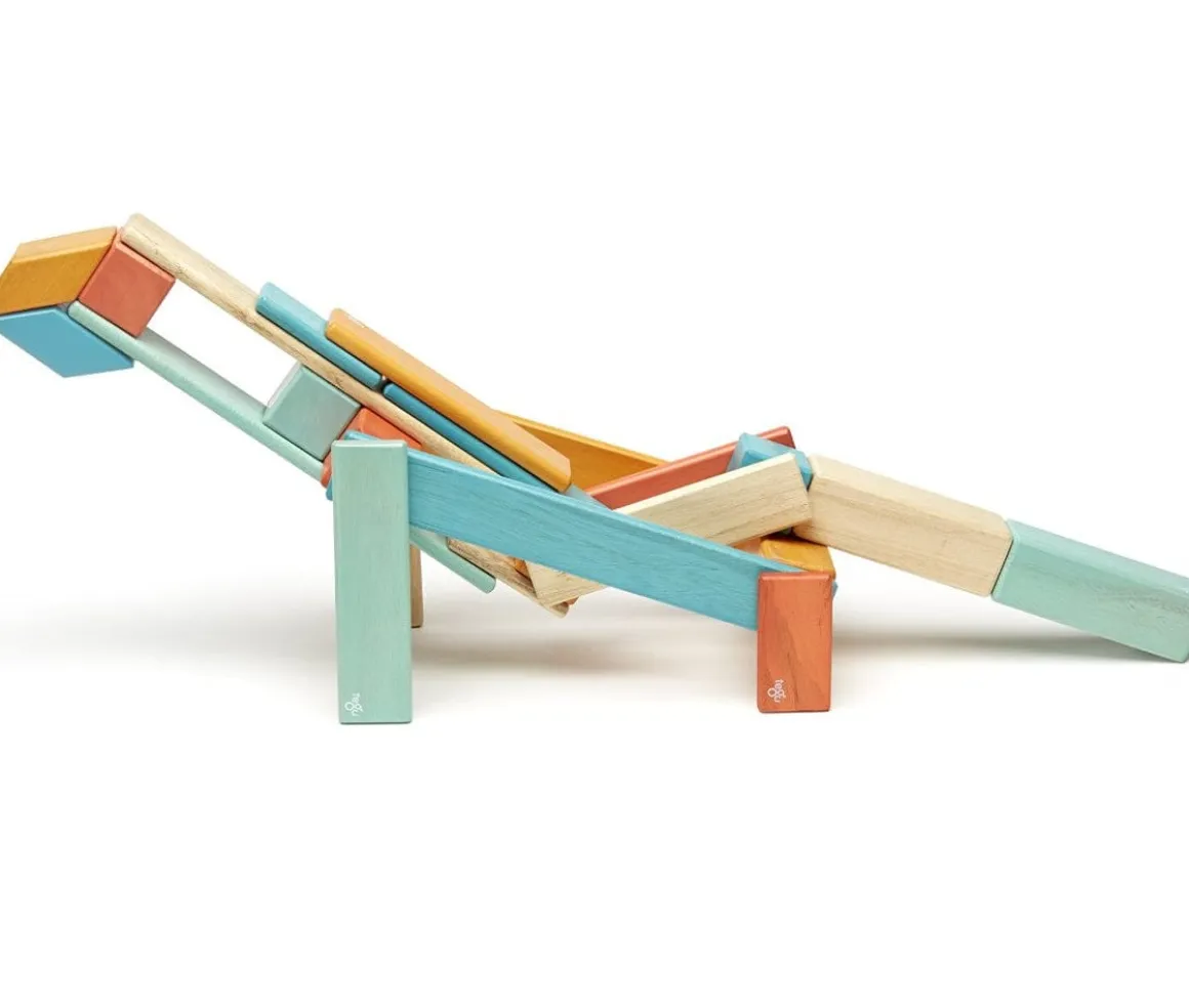 Tegu 24 Piece Magnetic Blocks Set - Sunset
