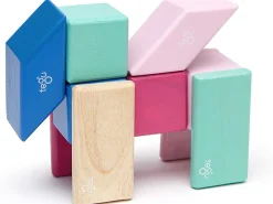 Tegu 24 Piece Magnetic Wooden Block Set - Blossom