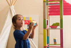 Tegu 24 Piece Magnetic Wooden Block Set - Blossom