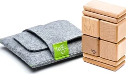 Tegu Pocket Pouch 8 Piece Magnetics Blocks - Natural