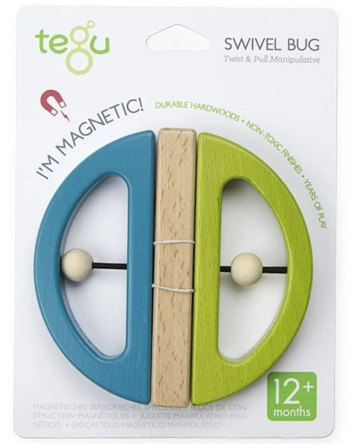 Tegu Swivel Bug - Green & Teal