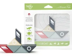 Tegu Travel Pals 6 Piece Magnetic Blocks - Tugboat