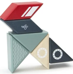 Tegu Travel Pals 6 Piece Magnetic Blocks - Tugboat