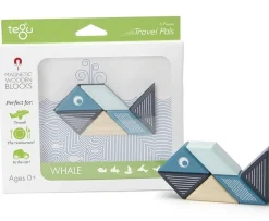 Tegu Travel Pals 6 Piece Magnetic Blocks - Whale
