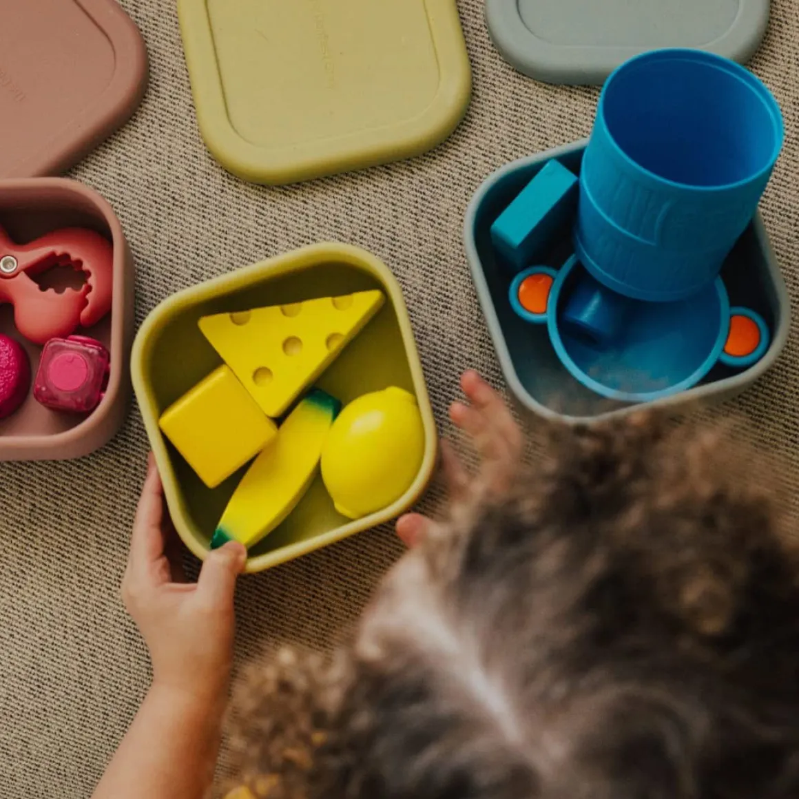 The Dearest Grey Mini Bento Box - Cloud