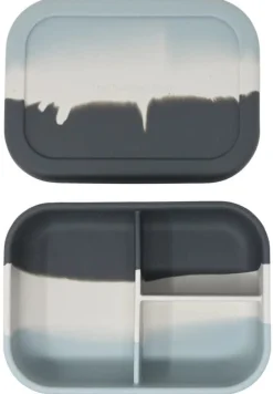 The Dearest Grey Silicone Bento Box - Blue Tie Dye