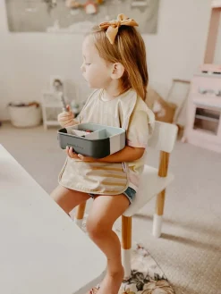 The Dearest Grey Silicone Bento Box - Blue Tie Dye
