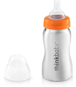 ThinkBaby Bottle of Steel, 9oz - Orange
