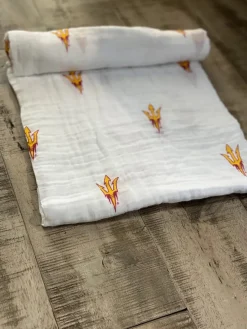 Three Little Anchors College Swaddle Blanket - Arizona State Sun Devils