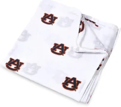 Three Little Anchors College Swaddle Blanket - Auburn Tigers