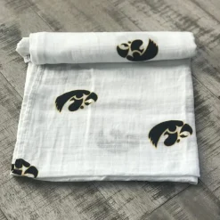 Three Little Anchors College Swaddle Blanket - Iowa Hawkeyes