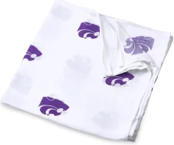 Three Little Anchors College Swaddle Blanket - Kansas State Wildcats