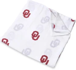 Three Little Anchors College Swaddle Blanket - Oklahoma Sooners