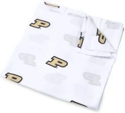 Three Little Anchors College Swaddle Blanket - Purdue Boilermakers