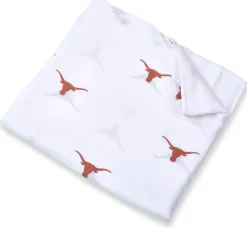 Three Little Anchors College Swaddle Blanket - Texas Longhorns