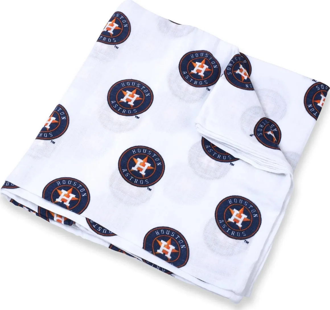 Three Little Anchors MLB Swaddle Blanket - Houston Astros