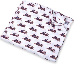 Three Little Anchors MLB Swaddle Blanket - New York Mets