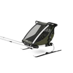 Thule Chariot Lite Double Multisport Trailer + Stroller - Vintage Green
