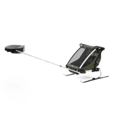 Thule Chariot Lite Double Multisport Trailer + Stroller - Vintage Green