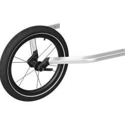 Thule Chariot Sport 2 Double Multisport Bike Trailer + Stroller + Jogging Kit Bundle - Black