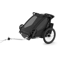 Thule Chariot Sport 2 Double Multisport Bike Trailer + Stroller - Black