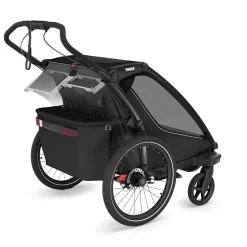 Thule Chariot Sport 2 Double Multisport Bike Trailer + Stroller - Black