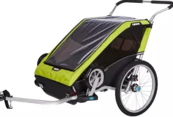 Thule OPEN BOX Chariot Cheetah XT 2 Trailer + Stroller - Chartreuse
