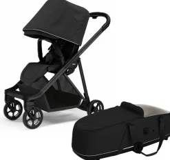 Thule Shine Stroller + Bassinet Bundle - Black / Black