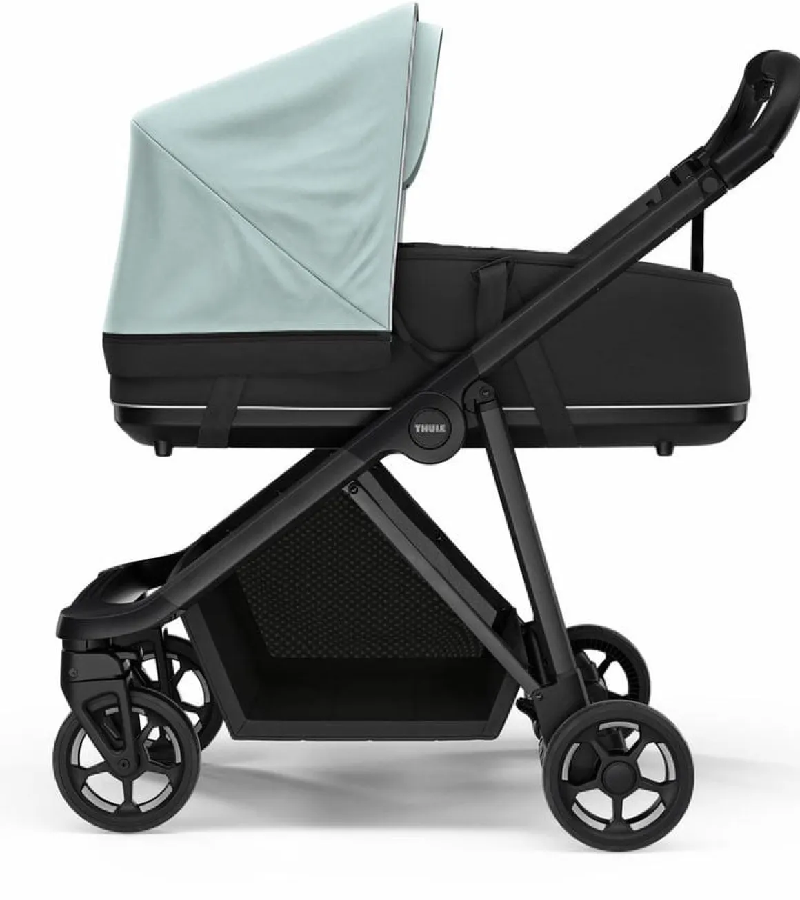 Thule Shine Stroller + Bassinet Bundle - Grey Melange / Black