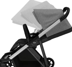 Thule Shine Stroller + Bassinet Bundle - Grey Melange / Black