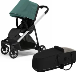 Thule Shine Stroller + Bassinet Bundle - Mallard Green / Black
