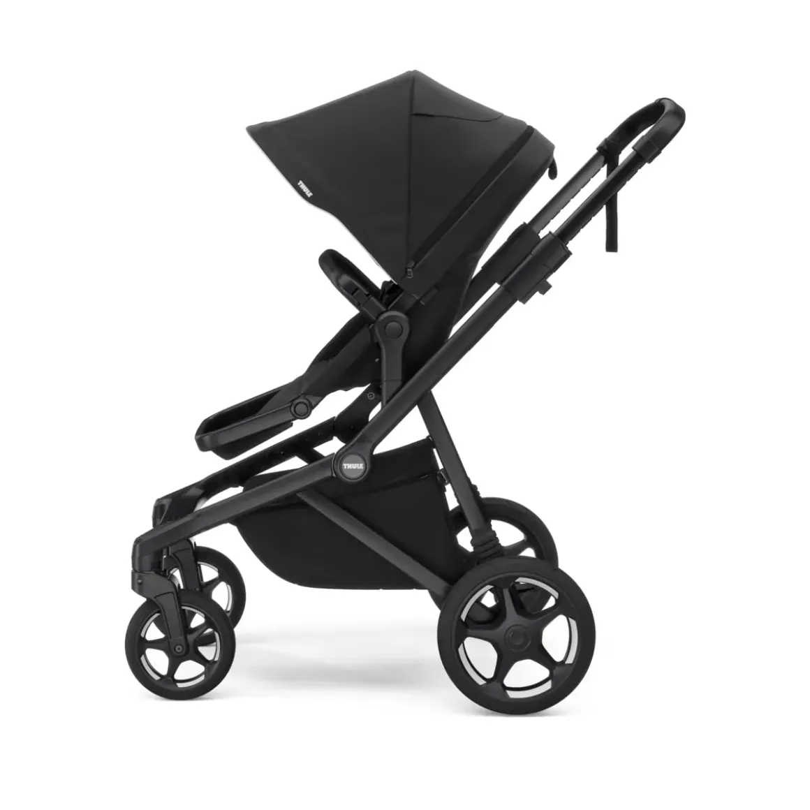Thule Sleek 2 Double Stroller + Bassinet Bundle - Black