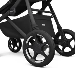 Thule Sleek 2 Double Stroller + Bassinet Bundle - Black