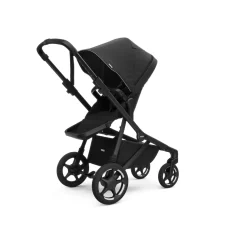 Thule Sleek 2 Single-to-Double Stroller + Bassinet Bundle - Black
