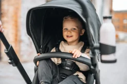 Thule Sleek 2 Single-to-Double Stroller + Bassinet Bundle - Black