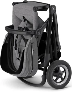Thule Sleek Single-to-Double Stroller - Black / Grey Melange