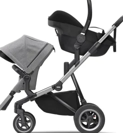 Thule Sleek Single-to-Double Stroller - Midnight Black