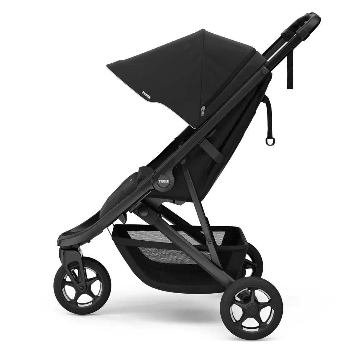 Thule Spring 2 Compact All-Terrain Stroller + Bassinet Bundle - Black
