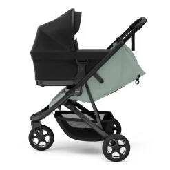 Thule Spring 2 Compact All-Terrain Stroller + Bassinet Bundle - Mist Green / Black