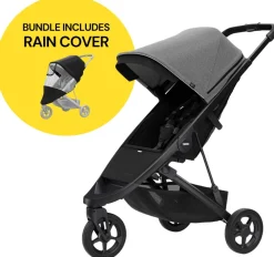 Thule Spring Stroller Summer Bundle Bundle - Black / Grey Melange