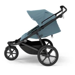 Thule Urban Glide 3 Double Jogging Stroller + Bassinet Bundle - Mid Blue (Albee Exclusive)