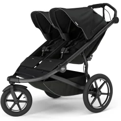 Thule Urban Glide 3 Double Jogging Stroller with Magnetic Buckle - Black