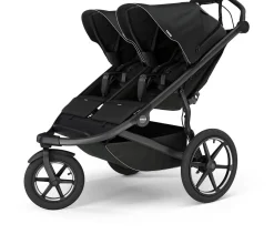 Thule Urban Glide 3 Double Jogging Stroller with NON-Magnetic Buckle - Black