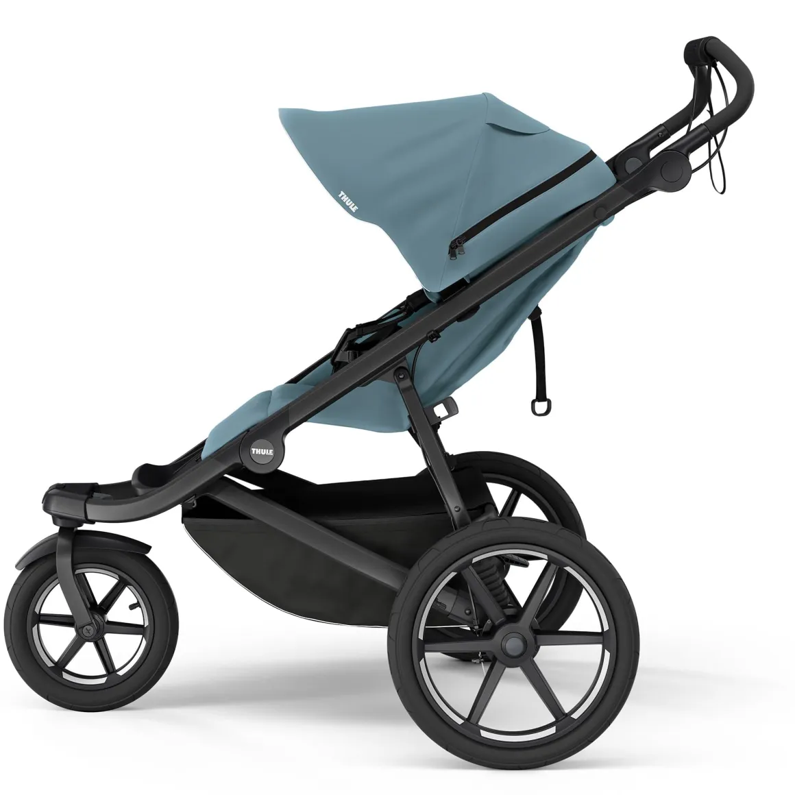 Thule Urban Glide 3 Single Jogging Stroller with Magnetic Buckle - Mid Blue