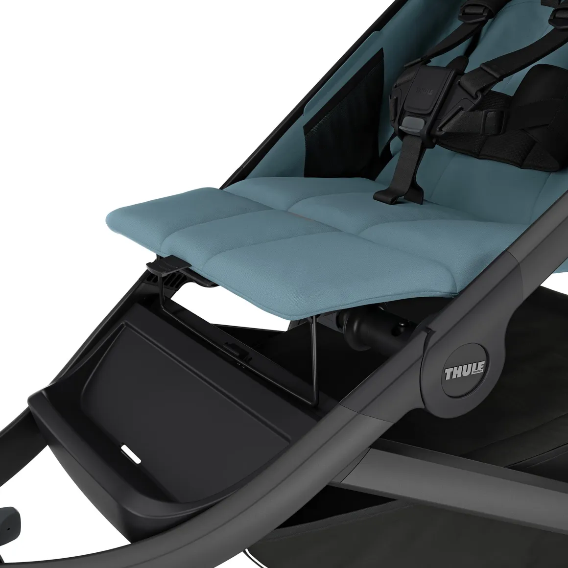 Thule Urban Glide 3 Single Jogging Stroller with Magnetic Buckle - Mid Blue